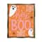 Stupell Industries Hey Boo Orange Halloween Ghosts Framed Floater Canvas Wall Art
